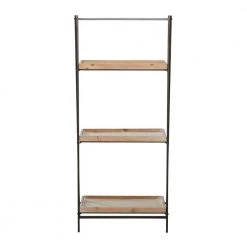 47 in. Brown Wood Industrial 3 Shelf Shelving Unit by Litton Lane