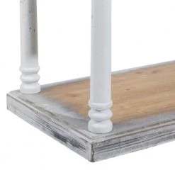 64 in. Brown Wood Farmhouse 5 Shelf Shelving Unit by Litton Lane -Outlet Litton Lane Store brown litton lane bookcases bookshelves 98163 fa 1000