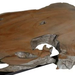 50 in. Brown Round Wood Handmade Live Edge Wood Slab Coffee Table with Black T Stand Base by Litton Lane 18 50 in. Brown Round Wood Handmade Live Edge Wood Slab Coffee Table with Black T Stand Base by Litton Lane -Outlet Litton Lane Store brown litton lane coffee tables 21668 77 1000