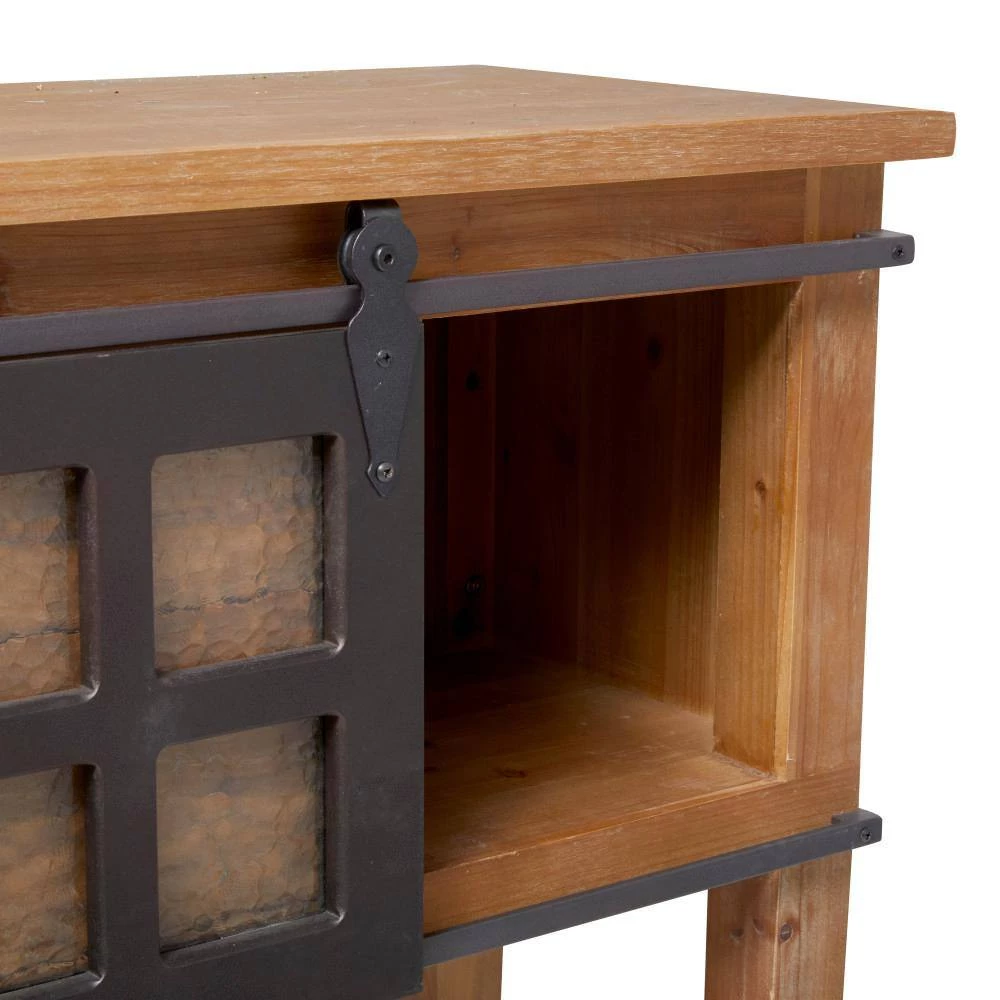 31 In. Brown Wood Industrial Console Table by Litton Lane 8 31 In. Brown Wood Industrial Console Table by Litton Lane - Image 6