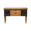31 In. Brown Wood Industrial Console Table by Litton Lane