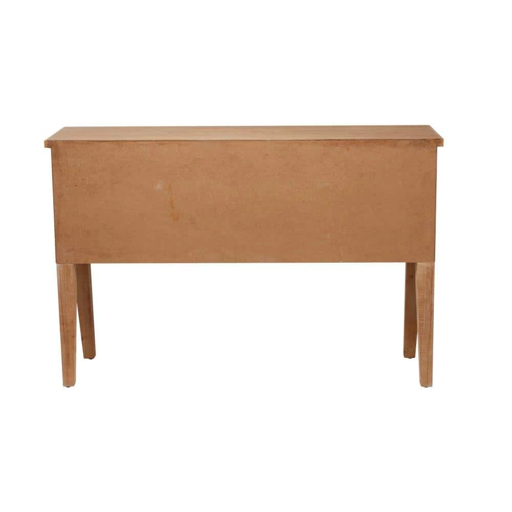 31 In. Brown Wood Industrial Console Table by Litton Lane 6 31 In. Brown Wood Industrial Console Table by Litton Lane - Image 4