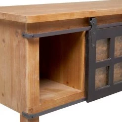 31 In. Brown Wood Industrial Console Table by Litton Lane 21 31 In. Brown Wood Industrial Console Table by Litton Lane -Outlet Litton Lane Store brown litton lane console tables 040080 fa 1000