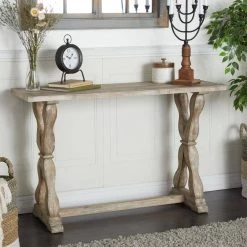 32 in. Brown Wood Farmhouse Console Table by Litton Lane -Outlet Litton Lane Store brown litton lane console tables 040353 31 1000