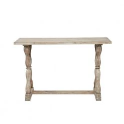 32 in. Brown Wood Farmhouse Console Table by Litton Lane