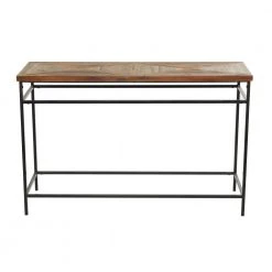 30 in. Black Metal Rustic Console Table by Litton Lane -Outlet Litton Lane Store brown litton lane console tables 041632 66 1000