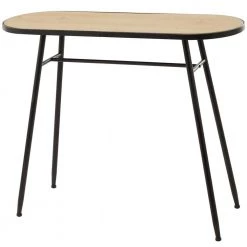 30 in. Black Metal Industrial Console Table by Litton Lane