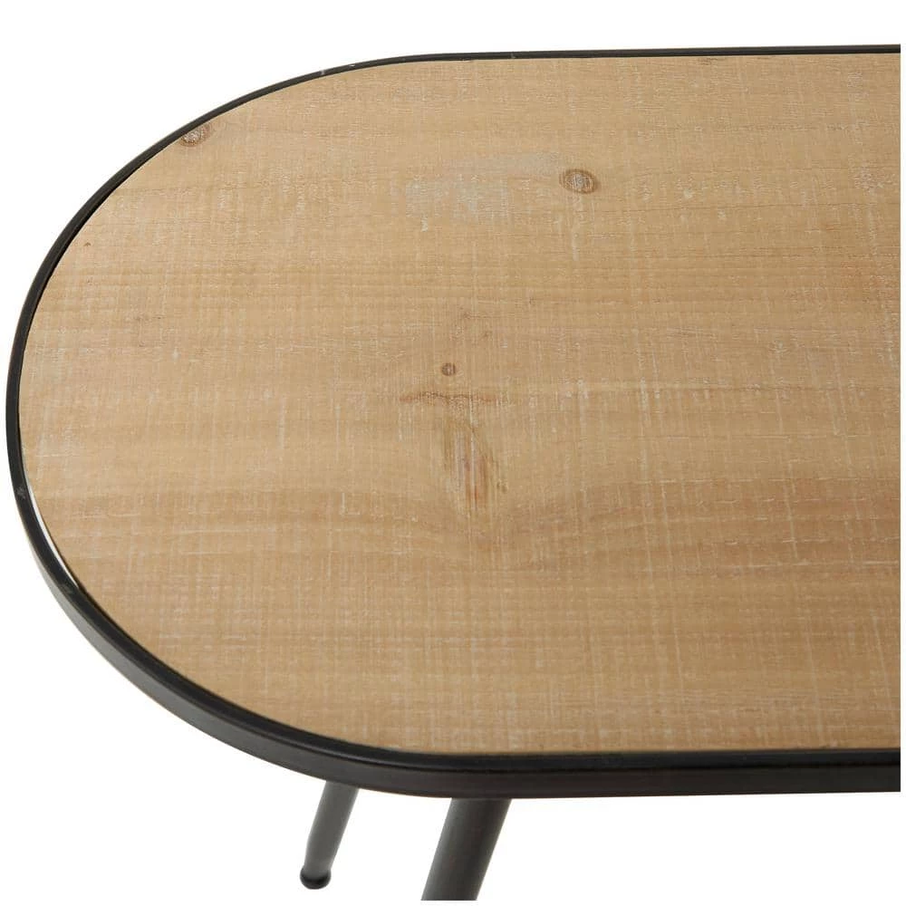 30 in. Black Metal Industrial Console Table by Litton Lane 6 30 in. Black Metal Industrial Console Table by Litton Lane - Image 4