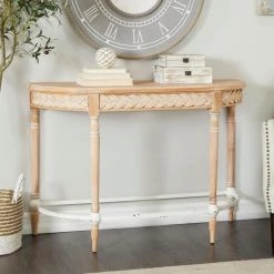 31 in. Brown Wood Modern Farmhouse Console Table by Litton Lane -Outlet Litton Lane Store brown litton lane console tables 041637 31 1000
