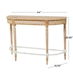 31 in. Brown Wood Modern Farmhouse Console Table by Litton Lane -Outlet Litton Lane Store brown litton lane console tables 041637 c3 1000