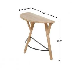 31 in. Brown Wood Modern Farmhouse Console Table by Litton Lane -Outlet Litton Lane Store brown litton lane console tables 042317 40 1000