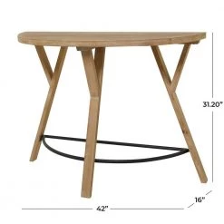 31 in. Brown Wood Modern Farmhouse Console Table by Litton Lane -Outlet Litton Lane Store brown litton lane console tables 042317 76 1000