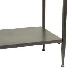 32 in. Brown Metal Industrial Console Table by Litton Lane 15 32 in. Brown Metal Industrial Console Table by Litton Lane -Outlet Litton Lane Store brown litton lane console tables 042393 4f 1000