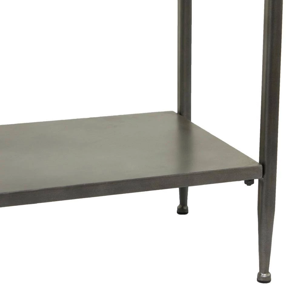 32 in. Brown Metal Industrial Console Table by Litton Lane 8 32 in. Brown Metal Industrial Console Table by Litton Lane - Image 6