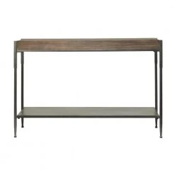 32 in. Brown Metal Industrial Console Table by Litton Lane 13 32 in. Brown Metal Industrial Console Table by Litton Lane -Outlet Litton Lane Store brown litton lane console tables 042393 66 1000