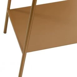 44 in. Gold Round Metal Modern Console Table by Litton Lane -Outlet Litton Lane Store brown litton lane console tables 16414 1f 1000