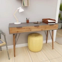 48 in. Brown Rectangle Wood Modern Console Table by Litton Lane -Outlet Litton Lane Store brown litton lane console tables 44377 66 1000