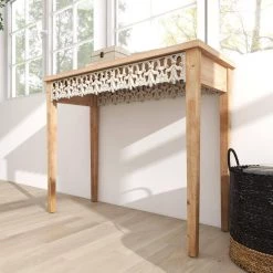 Brown Farmhouse Console Table, 40 in. x 16 in. x 32 in. by Litton Lane -Outlet Litton Lane Store brown litton lane console tables 92153 1f 1000