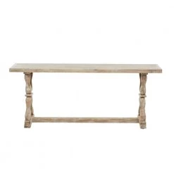 Brown Farmhouse Bench, 47 in. x 12 in. x 20 in. by Litton Lane -Outlet Litton Lane Store brown litton lane dining benches 040756 66 1000