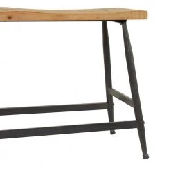 Brown Metal Industrial Bench 19 in. x 48 in. x 13 in. by Litton Lane -Outlet Litton Lane Store brown litton lane dining benches 041641 44 1000