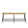 Brown Metal Industrial Bench 19 in. x 48 in. x 13 in. by Litton Lane -Outlet Litton Lane Store brown litton lane dining benches 041641 64 1000