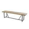 Brown Wood Industrial Bench 65 in. x 14 in. x 18 in. by Litton Lane -Outlet Litton Lane Store brown litton lane dining benches 042740 64 1000