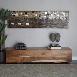 Brown Wood Contemporary Block Bench 15 in. x 71 in. x 16 in. by Litton Lane 13 Brown Wood Contemporary Block Bench 15 in. x 71 in. x 16 in. by Litton Lane -Outlet Litton Lane Store brown litton lane dining benches 042855 31 1000