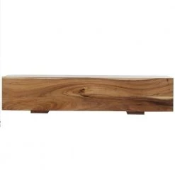 Brown Wood Contemporary Block Bench 15 in. x 71 in. x 16 in. by Litton Lane 11 Brown Wood Contemporary Block Bench 15 in. x 71 in. x 16 in. by Litton Lane -Outlet Litton Lane Store brown litton lane dining benches 042855 66 1000