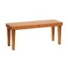 Brown Rustic Bench 19 in. x 45 in. x 16 in. by Litton Lane -Outlet Litton Lane Store brown litton lane dining benches 35889 64 1000