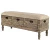 Brown Storage Farmhouse Bench 20 in. x 47 in. x 16 in. by Litton Lane 1 Brown Storage Farmhouse Bench 20 in. x 47 in. x 16 in. by Litton Lane -Outlet Litton Lane Store brown litton lane dining benches 42934 64 1000