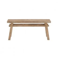 Brown Distressed Bench with High Trestle Legs (21 X 47 X 12) by Litton Lane 9 Brown Distressed Bench with High Trestle Legs (21 X 47 X 12) by Litton Lane -Outlet Litton Lane Store brown litton lane dining benches 45265 c3 1000