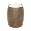 16 in. Brown Round Marble End Table by Litton Lane -Outlet Litton Lane Store brown litton lane end side tables 54217 64 1000