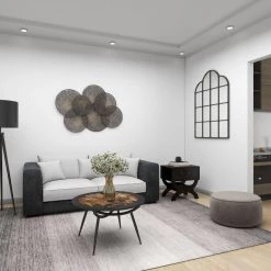 16 in. Brown Square Wood Vintage Faux Leather Single Drawer End Table with Curved Style Leg Stand by Litton Lane -Outlet Litton Lane Store brown litton lane end side tables 55744 fa 1000