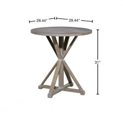 29 in. Brown Round Wood End Table by Litton Lane 14 29 in. Brown Round Wood End Table by Litton Lane -Outlet Litton Lane Store brown litton lane end side tables 70137 40 1000