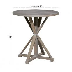 29 in. Brown Round Wood End Table by Litton Lane 20 29 in. Brown Round Wood End Table by Litton Lane -Outlet Litton Lane Store brown litton lane end side tables 70137 76 1000