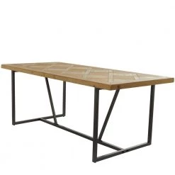 30 in. Brown Wood Industrial Dining Table by Litton Lane -Outlet Litton Lane Store brown litton lane kitchen dining tables 042741 c3 1000