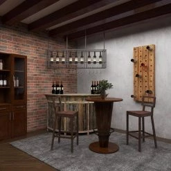 28 in. Brown Other Wood Rustic Dining Table by Litton Lane -Outlet Litton Lane Store brown litton lane kitchen dining tables 62946 44 1000