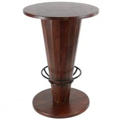 28 in. Brown Other Wood Rustic Dining Table by Litton Lane