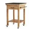35 in. Brown Wood Coastal Style Kitchen Cart by Litton Lane -Outlet Litton Lane Store brown litton lane kitchen prep tables 22812 64 1000