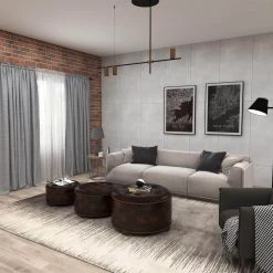 Brown Wood Traditional Ottoman (Set of 3) by Litton Lane -Outlet Litton Lane Store brown litton lane ottomans 57993 77 1000