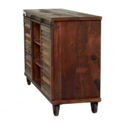 Brown Wood Rustic Buffet 3 Drawers by Litton Lane -Outlet Litton Lane Store brown litton lane sideboards buffet tables 041629 40 1000
