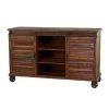 Brown Wood Rustic Buffet 3 Drawers by Litton Lane
