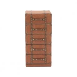 Brown Wood Traditional Chest by Litton Lane