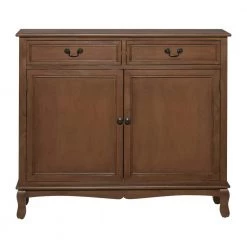 Brown Wood Traditional Buffet with 2-Drawers by Litton Lane 14 Brown Wood Traditional Buffet with 2-Drawers by Litton Lane -Outlet Litton Lane Store brown litton lane sideboards buffet tables 90643 1f 1000