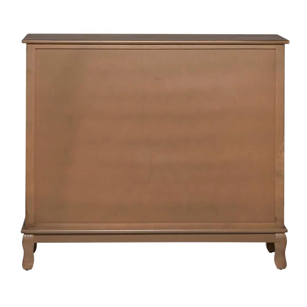 Brown Wood Traditional Buffet with 2-Drawers by Litton Lane 5 Brown Wood Traditional Buffet with 2-Drawers by Litton Lane - Image 3