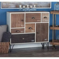 Brown Wood Modern Chest by Litton Lane -Outlet Litton Lane Store brown litton lane sideboards buffet tables 94622 31 1000