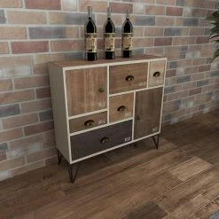 Brown Wood Modern Chest by Litton Lane -Outlet Litton Lane Store brown litton lane sideboards buffet tables 94622 44 1000