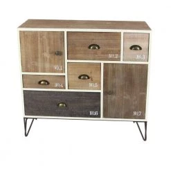 Brown Wood Modern Chest by Litton Lane