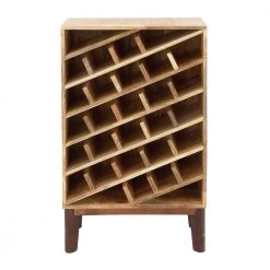 30 Bottle Brown Wood Wine Rack by Litton Lane