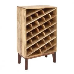 30 Bottle Brown Wood Wine Rack by Litton Lane 15 30 Bottle Brown Wood Wine Rack by Litton Lane -Outlet Litton Lane Store brown litton lane wine racks 28735 77 1000